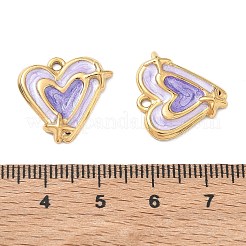 304 Stainless Steel Enamel Pendants&nbsp;STAS-Q119-26G-02