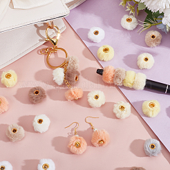 80Pcs 8 Colors Imitation Rabbit Hair European Beads&nbsp;FIND-PH0027-68A