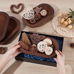 Wood Candle Holder&nbsp;AJEW-WH0796-02