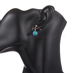 3 Pairs 304 Stainless Steel Natural Cultured Freshwater Pearl Round Dangle Stud Earrings&nbsp;EJEW-JE06816