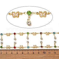 Brass Butterfly Link Chains&nbsp;KK-D422-06G
