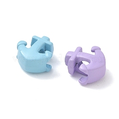 Spray Painted Alloy European Beads&nbsp;AL-CBA5B8E-04