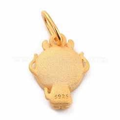 925 Sterling Silver Pendant Cabochon Settings&nbsp;STER-I020-01D-G