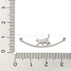 Non-Tarnish 304 Stainless Steel Connector Charms&nbsp;STAS-Q255-02P