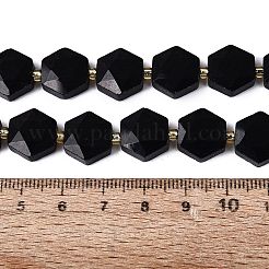 Natural Obsidian Beads Strands&nbsp;G-N368-01A-01