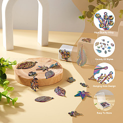30Pcs 15 Style Rainbow Color Alloy Pendants&nbsp;FIND-BY0001-18