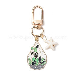 Pot Culture Alloy Enamel Pendant Decorations&nbsp;HJEW-JM03286