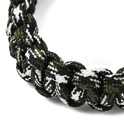 7 Inner Cores Polyester & Spandex Cord Braided Bracelets for Men Women&nbsp;BJEW-JB12571-02