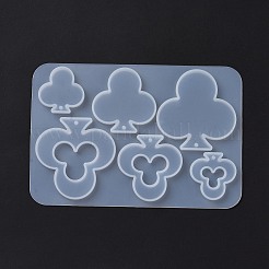 DIY Playing Card Theme Pendants Silicone Molds&nbsp;DIY-C076-01D