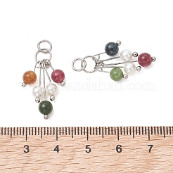 Dyed Natural Green Jade Imitation Tourmaline Pendants&nbsp;PALLOY-JF05595