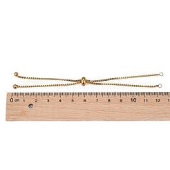 Adjustable 304 Stainless Steel Slider Bracelets Making&nbsp;STAS-T050-031G