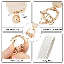 2 Bags 2 Colors Fiber Alloy Keychains&nbsp;KEYC-SC0001-92