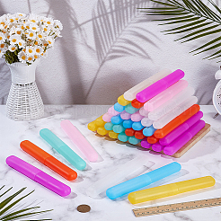 42Pcs 7 Colors Plastic Toothbrush Case&nbsp;CON-GO0001-10