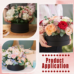 1Pc Flat Round Cardboard Paper Gift Boxes&nbsp;CON-BC0007-84B