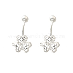 S999 Fine Silver Stud Earrings&nbsp;EJEW-A127-01S