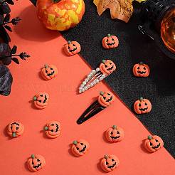 50Pcs Pumpkin Opaque Resin Cabochons&nbsp;RESI-SC0003-34