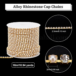 Alloy Rhinestone Cup Chains&nbsp;FIND-OC0002-53B