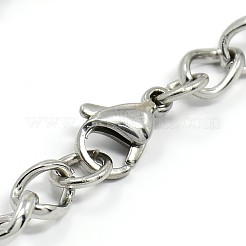 Tarnish Resistant Fashionable 304 Stainless Steel Side Twisted Chain Bracelets&nbsp;LS-STAS-A028-B073P