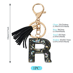 1Pc Resin Letter Keychains&nbsp;KEYC-TADJ0001-09R