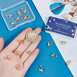 20Pcs Brass Clip-on Earring Findings&nbsp;KK-SC0004-81KCG