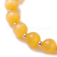 Cat Eye Beads Stretch Bracelets for Women&nbsp;BJEW-TA00691-02
