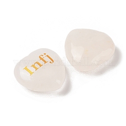Natural Quartz Crystal Heart Engraving MBTI Figurines Statues for Home Office Desk Decorations&nbsp;X1-G-K353-05C