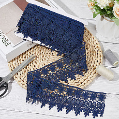 7.5 Yards Polyester Flower Lace Ribbon&nbsp;DIY-GO0001-77