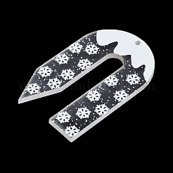Christmas Theme Acrylic Pendants&nbsp;OACR-Q100-06B