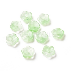 Transparent Spray Painted Glass Beads&nbsp;GLAA-I050-01