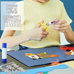 Autumn Theme Farm Gnome Carbon Steel Cutting Dies Stencils&nbsp;DIY-WH0309-2220