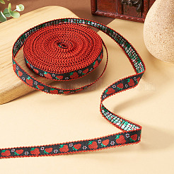 10Yards Polyester Strawberry Ribbon&nbsp;OCOR-TA0003-62C