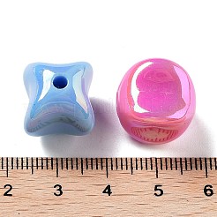 UV Plating Iridescent Acrylic Beads&nbsp;MACR-D032-13