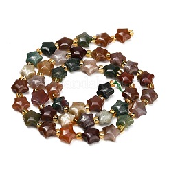 Natural Indian Agate Beads Strands&nbsp;G-Z080-A27-8mm