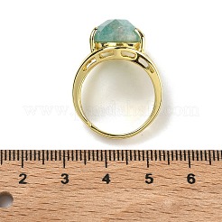 Brass Cuff Open Rings&nbsp;RJEW-D347-03G-15