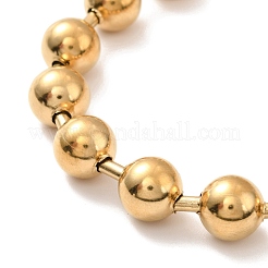 PVD Vacuum Plating 304 Stainless Steel Ball Chain Necklace & Bracelet Set&nbsp;STAS-D181-01G-02D