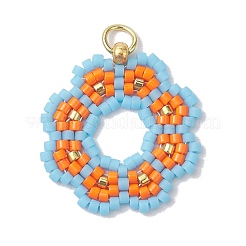 Seed Beads Beaded Charms&nbsp;PALLOY-MZ00205
