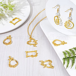 20pcs 4 styles Alloy Enamel Settings&nbsp;FIND-SC0004-83
