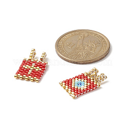 2Pcs 2 Style Handmade MIYUKI Japanese Seed Loom Pattern Seed Beads&nbsp;PALLOY-MZ00096