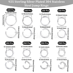 1450Pcs 8 Styles 304 Stainless Steel Jump Rings&nbsp;STAS-BBC0008-79