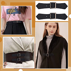 Imitation Leather Adjustable Buckles&nbsp;DIY-WH0308-801B