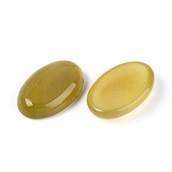 Natural Yellow Agate(Dyed & Heated) Cabochons&nbsp;G-N361-05B-06