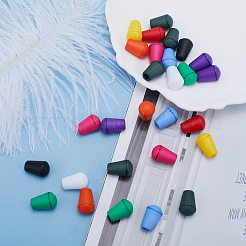 100Pcs 10 Colors Plastic Detachable Bell Stopper Cord Ends&nbsp;KY-GF0001-43