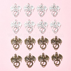 30Pcs 2 Colors Tibetan Style Alloy Pendants&nbsp;TIBEP-FS0001-17