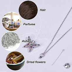 Stainless Steel Urn Ashes Necklace&nbsp;NJEW-CN0001-05B