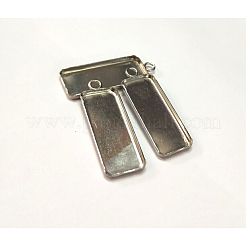 Tarnish Resistant 304 Stainless Steel Pendant Cabochon Settings&nbsp;STAS-I097-058P