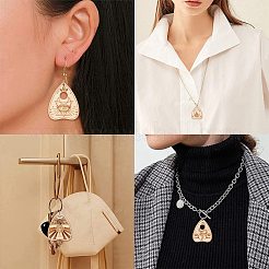 40Pcs 4 Styles Unfinished Wood Planchettes&nbsp;WOOD-CJ0001-76