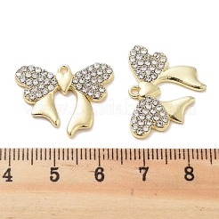 Rack Plating Alloy Rhinestone Pendants&nbsp;PALLOY-F311-04G