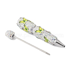 Butterfly Alloy & Polymer Clay Rhinestones Ball-Point Pen&nbsp;OFST-D303-02P