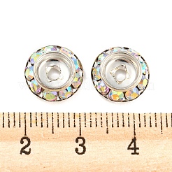 Brass with Crystal AB Rhinestone Beads&nbsp;RB-F035-06B-P01