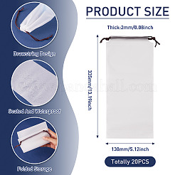 Rectangle Plastic Drawstring Pouches&nbsp;ABAG-TAC0013-25